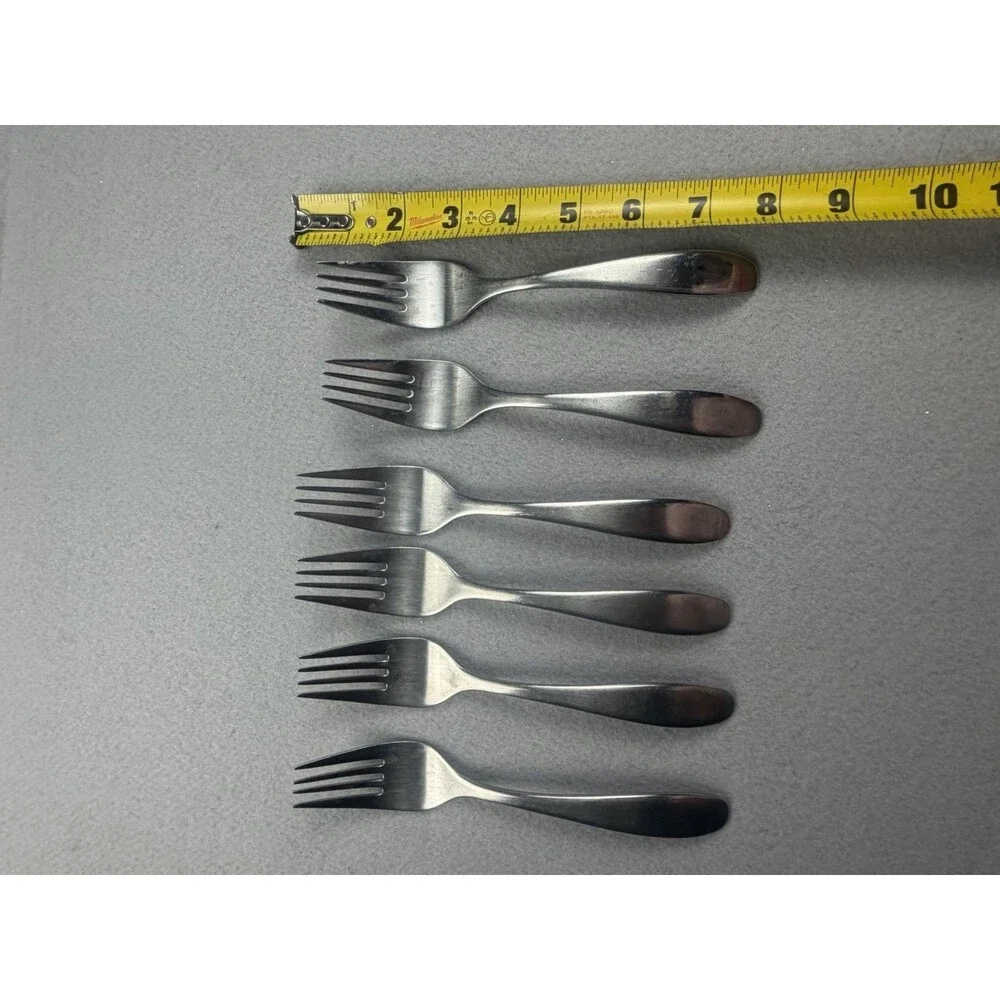 ONEIDA 18/10 Stainless Steel Dinner Forks Set of 6 Satin Finish Korea, DW Safe